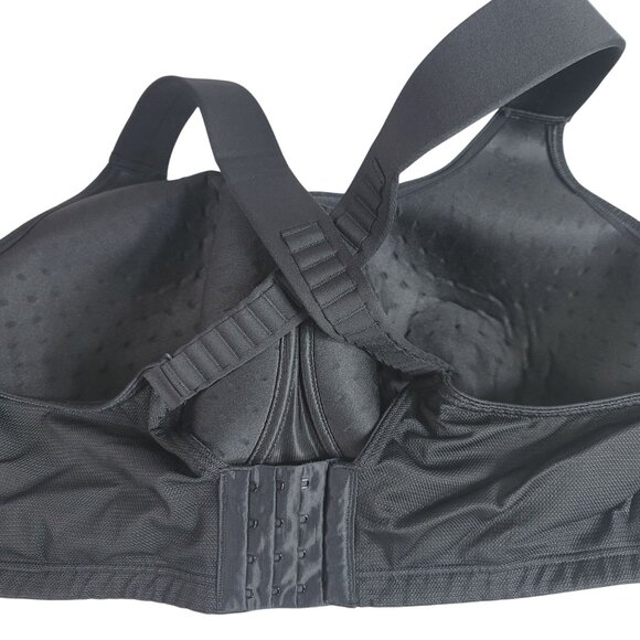 LIVI Underwire Sports Bra Black 46DDD Full Coverage Molded Max Support Wicking - Picture 8 of 13